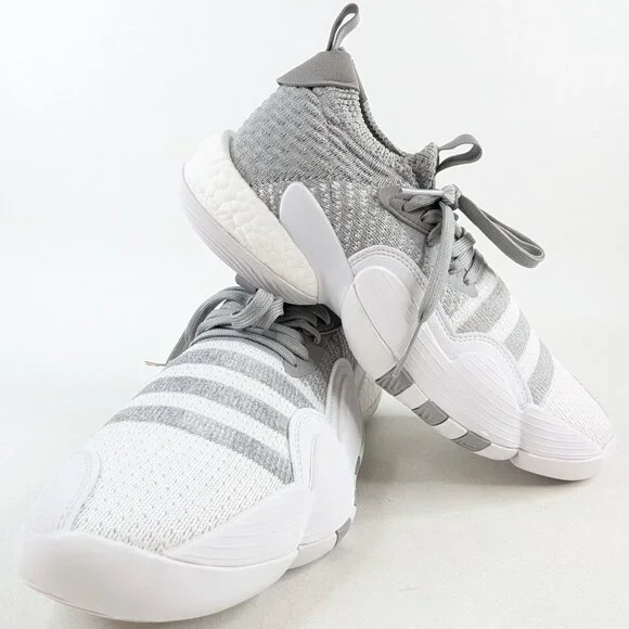 Adidas Trae Young 2.0 Basketball Shoes Grey White Men’s Size 7  -H03842 NEW - Picture 7 of 8